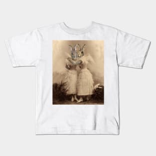 Angel Bunny Sisters Kids T-Shirt